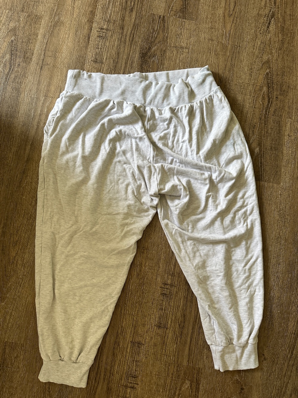 Nike White/ Light Gray Plus Size Women's 1X Dri-Fit Sweatpants Joggers - Picture 3 of 4